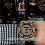 Copy Mens Ice Out Audemars Piguet Royal Oak Offshore Gold Diamond Watch